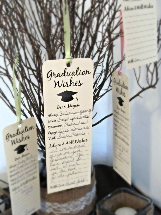 graduation advice tree with lables
