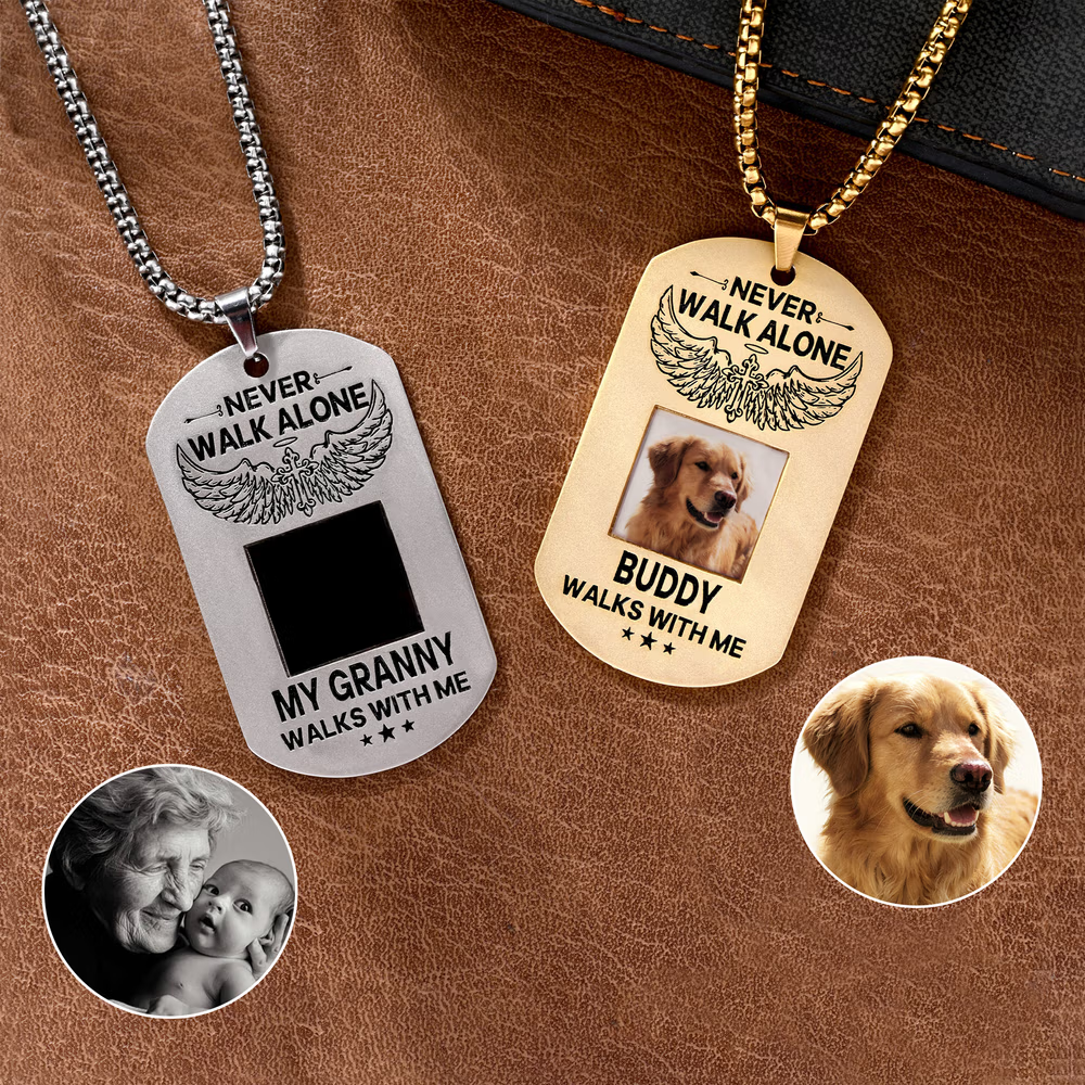 heat-activated hidden-photo necklace